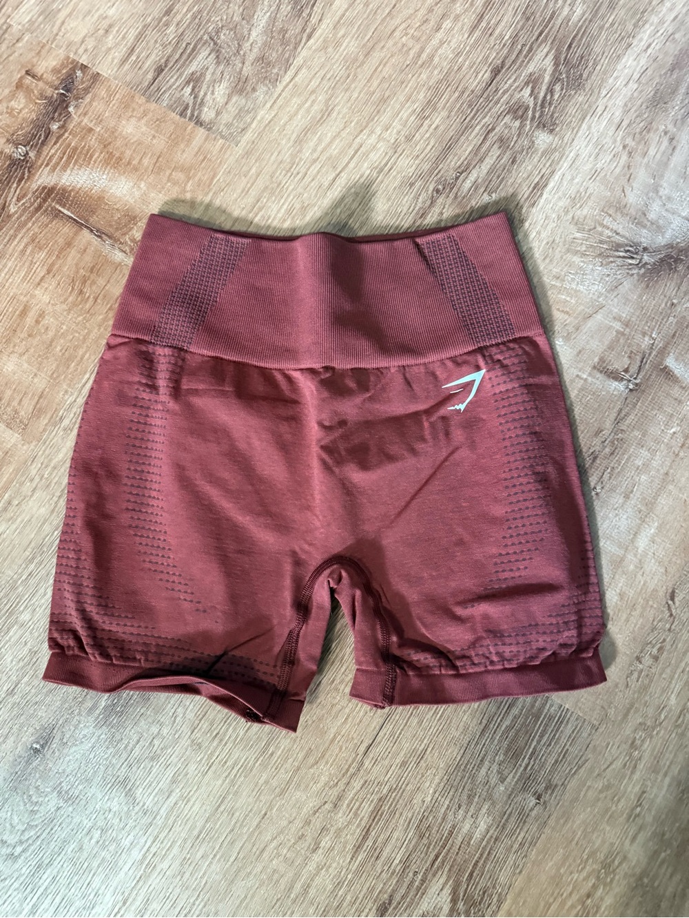 Gymshark Seamless High-Waist Bike Shorts in Burgundy